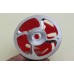 Kuza Vented Electric 3" (75mm) Spinner Red